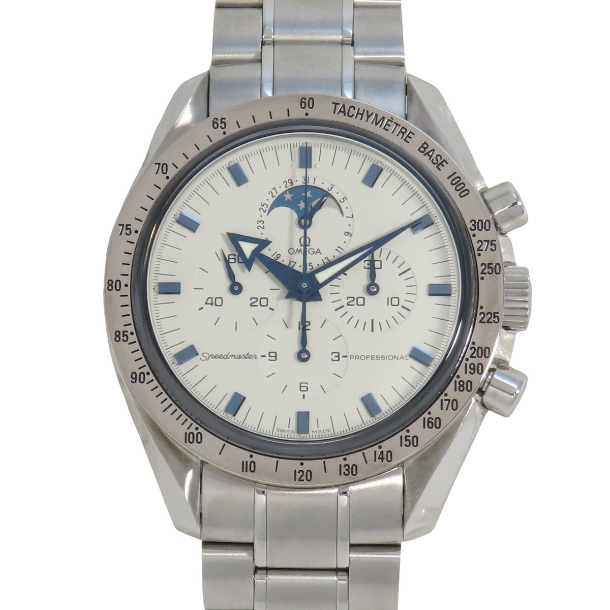 Speedmaster Professional Moonphase 3575.20 SS/WG White Manual Winding Men's