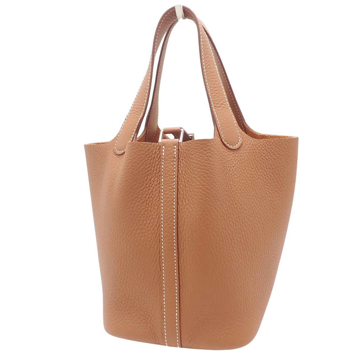 【未使用】Picotin Lock PM  Taurillon Clemence  钯金五金件  金色/银色五金件  W刻印