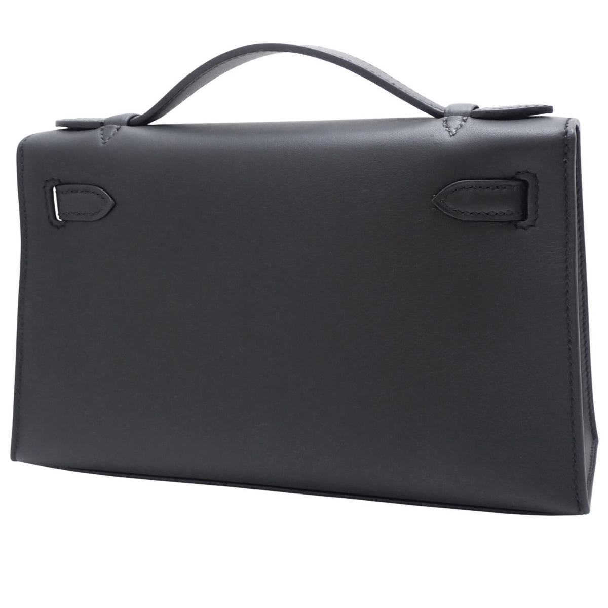 [New] Pochette Kelly Swift, Black, Champagne Gold Hardware, W stamp.