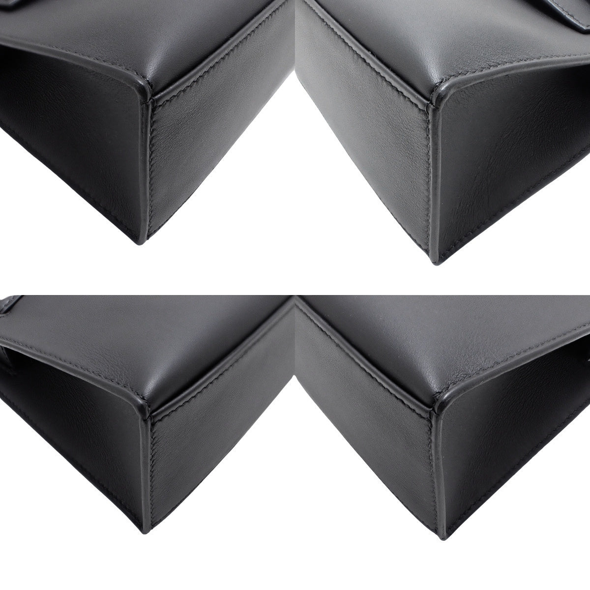 【新品】Pochette Kelly Swift 黑色 香槟金五金 W刻印