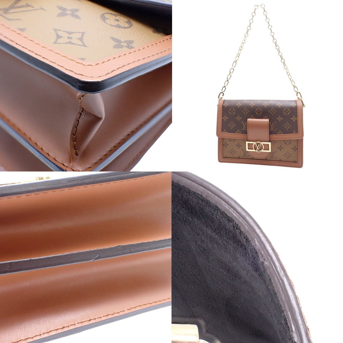 Monogram Reverse Dauphine MM 棕色 驼色 M45958