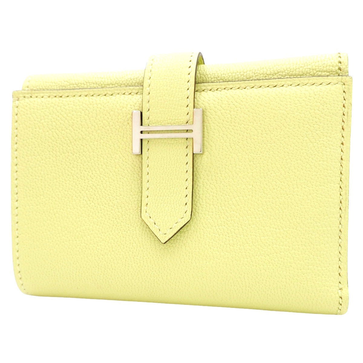 Bearn Combi 羊皮 钯金扣 黄色勃艮第银色扣 U刻印