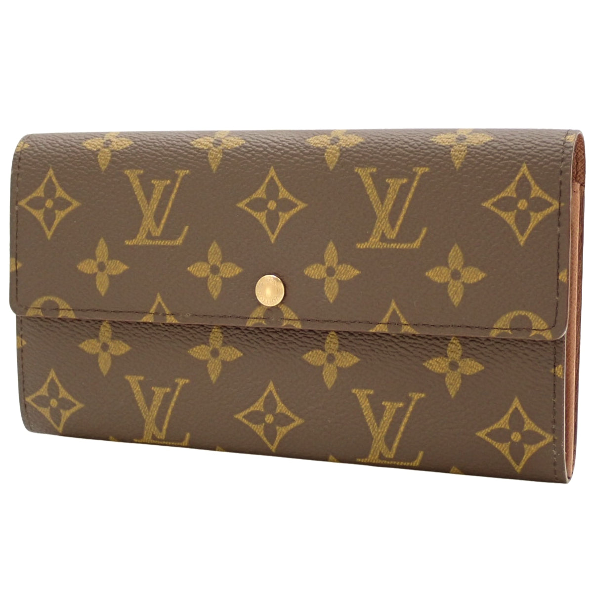 Monogram 手拿包 Porte Monnaie Credit 棕色 M61725