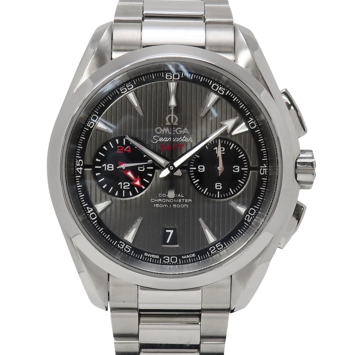 海马系列Aqua Terra 150米GMT腕表 231.10.43.52.06.001 精钢灰色 自动上链