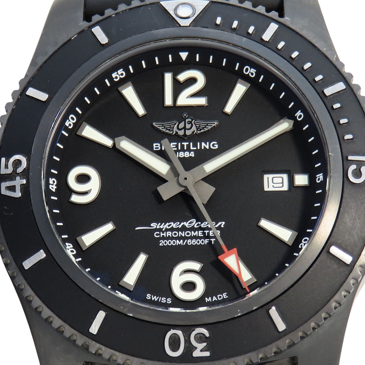 Superocean Automatic 46 M17368 SS/橡胶黑色自动男士腕表