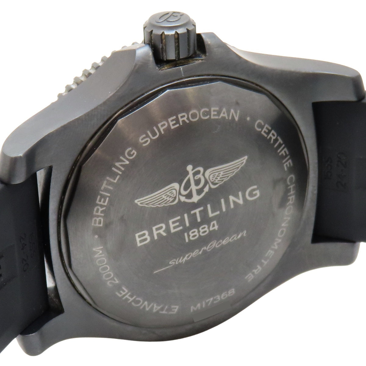 Super Ocean Automatic 46 M17368 SS/橡胶黑色男士自动腕表