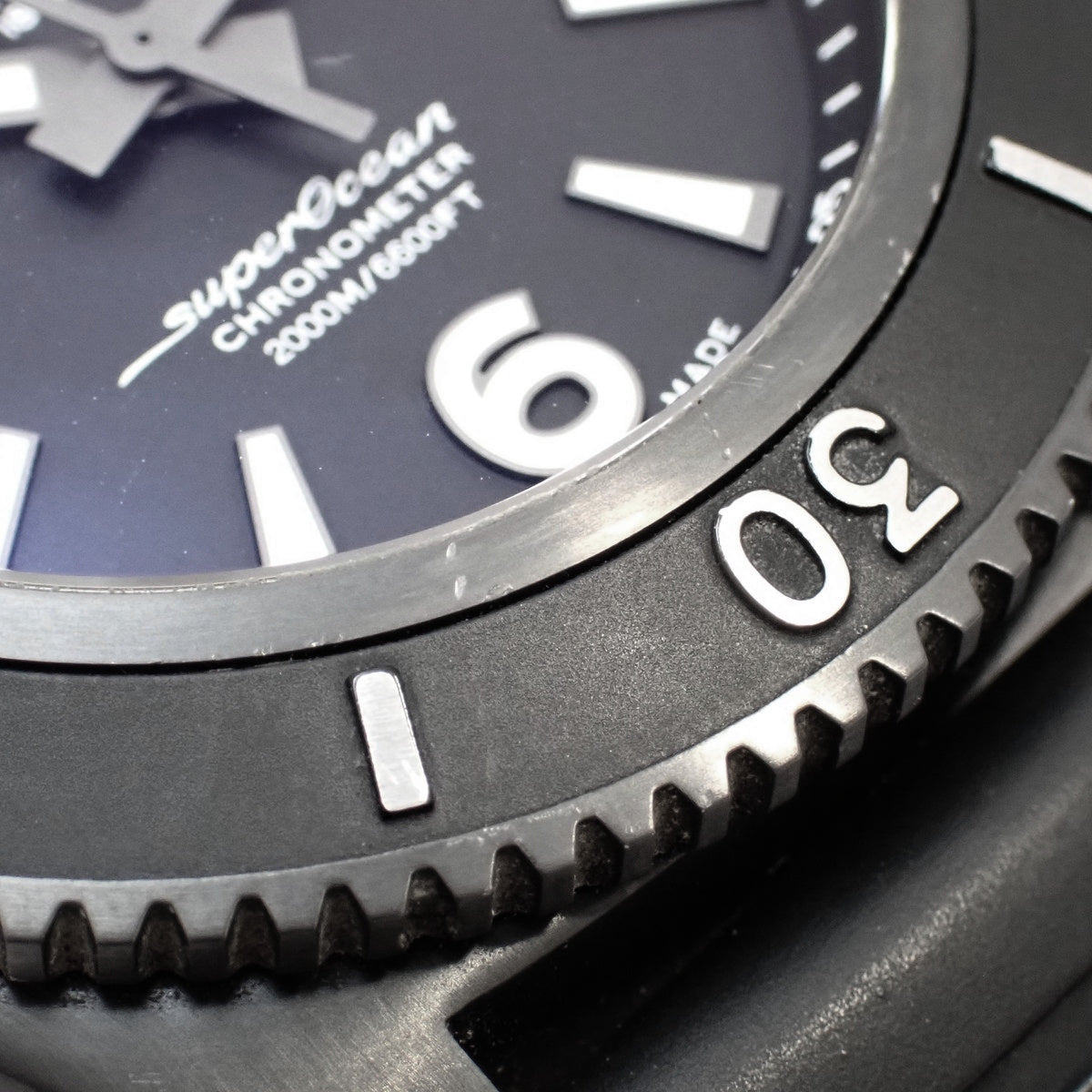 Super Ocean Automatic 46 M17368 SS/橡胶黑色男士自动腕表