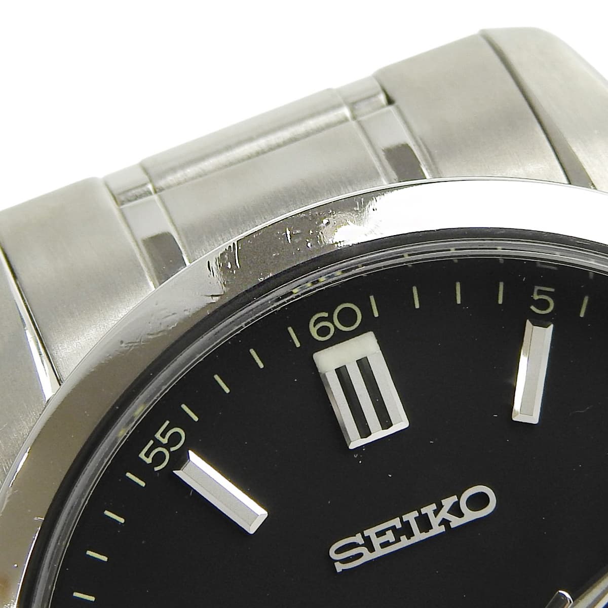 グランドセイコー SBGX045 TI ブラック クオーツ メンズ