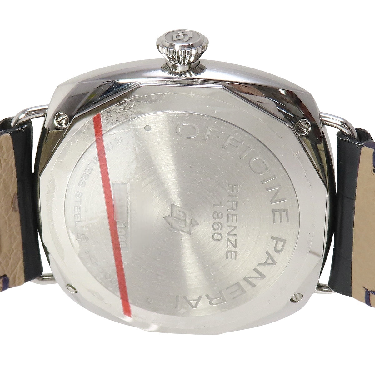 Radiomir Base Logo 3 Days PAM00753 SS/Leather Black Manual Winding