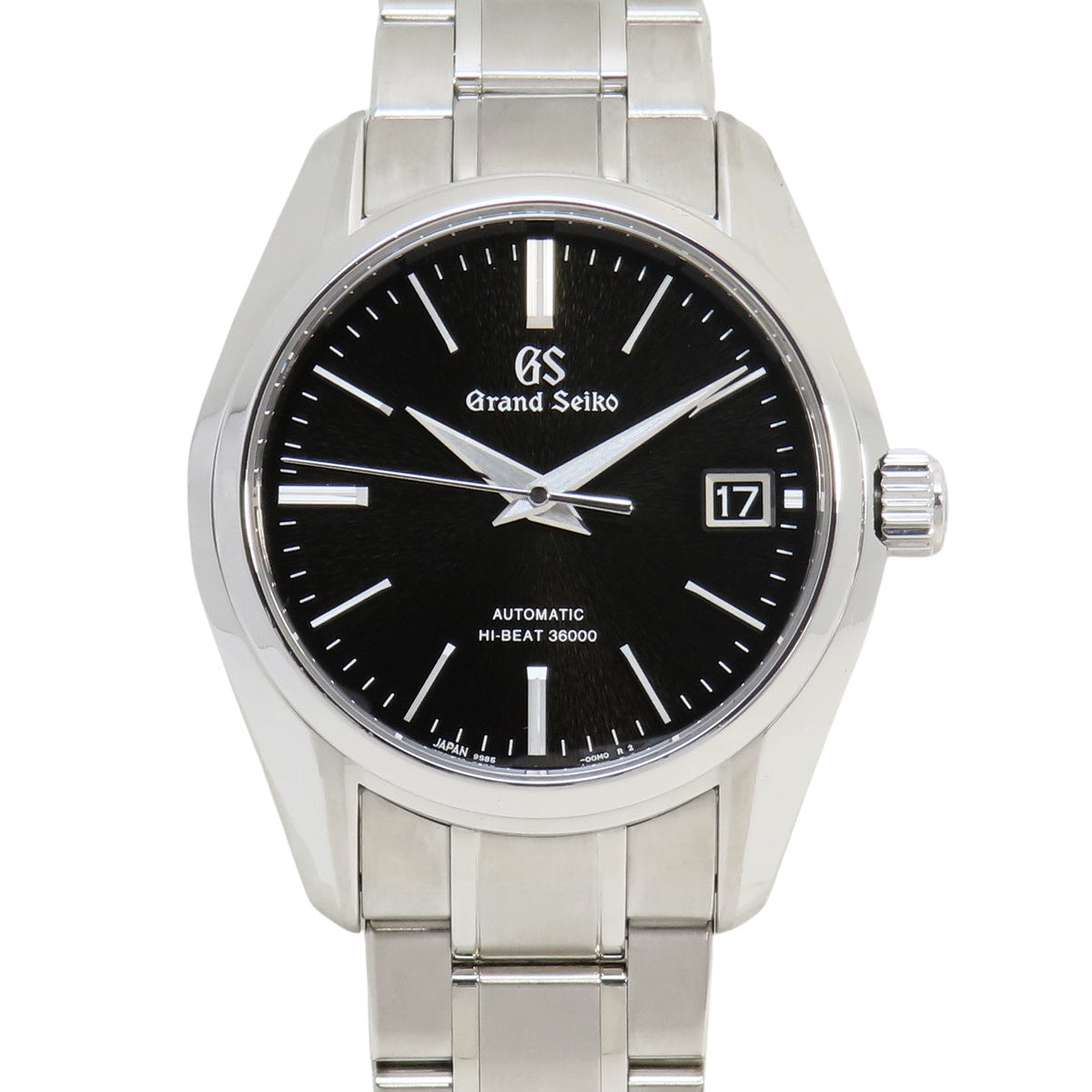 机械高频36000 SBGH205 SS黑色自动男士腕表