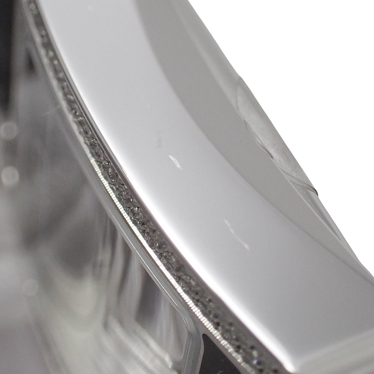 H Watch HH1.231 不锈钢/皮革表带 黑色钻石表圈 石英表