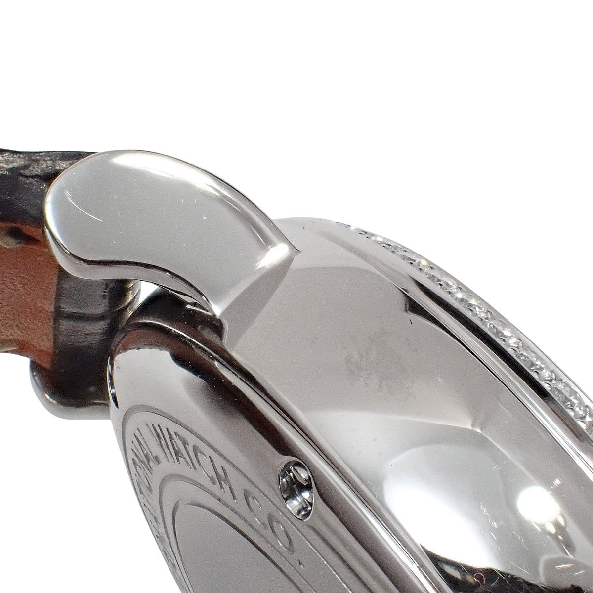 ポートフィノ ミッドサイズ　デイ＆ナイト ベゼルダイヤ IW459101 SS/革 ホワイトシェル文字盤 12Pダイヤインデックス 自動巻き メンズ