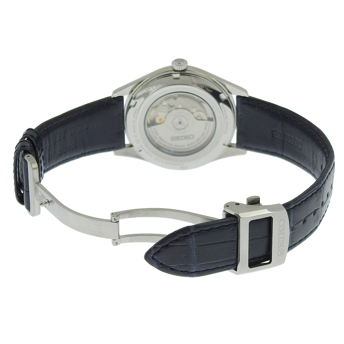 プレザージュ SARA019 SS 琺瑯文字盤 ネイビー 自動巻き メンズ