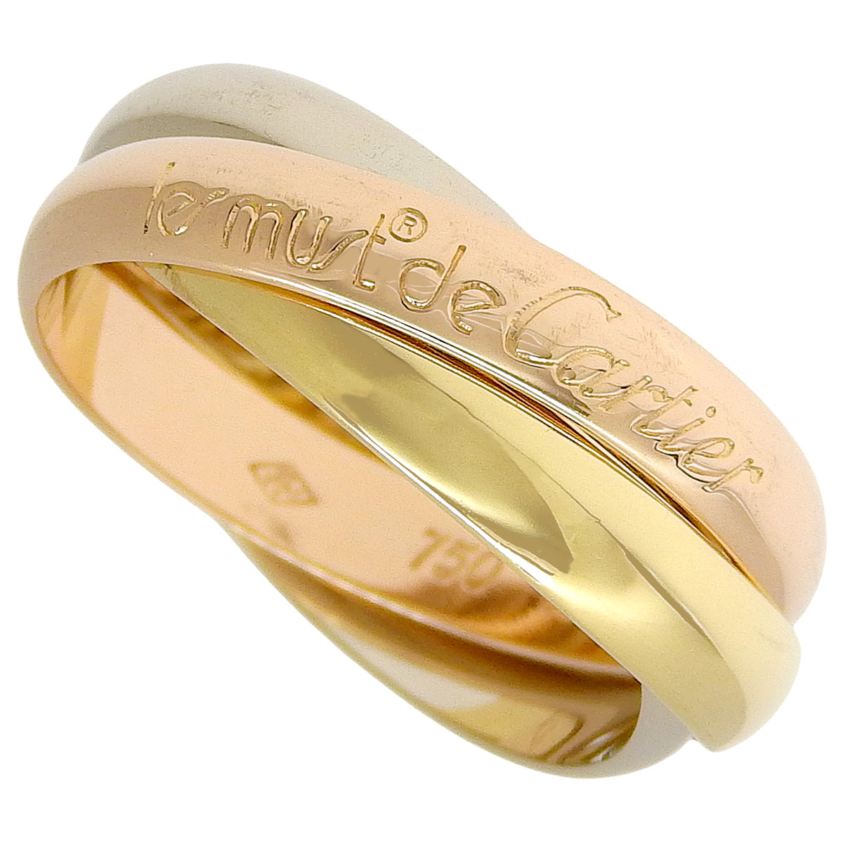 トリニティ リング イエローゴールド ピンクゴールド ホワイトゴールド K18