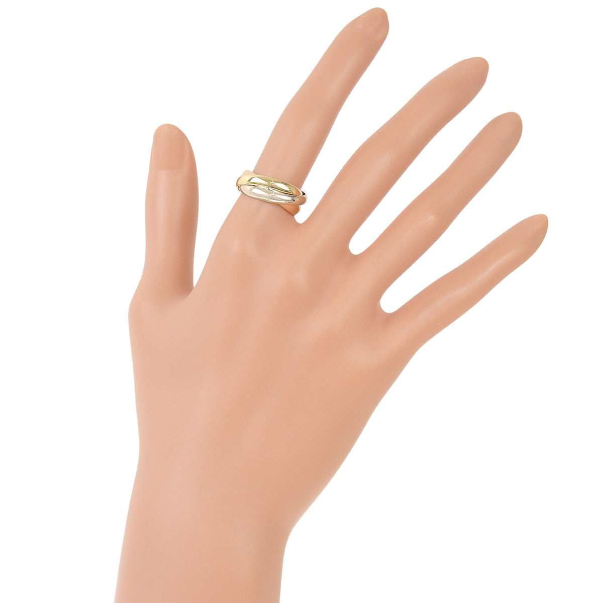 トリニティ リング イエローゴールド ピンクゴールド ホワイトゴールド K18