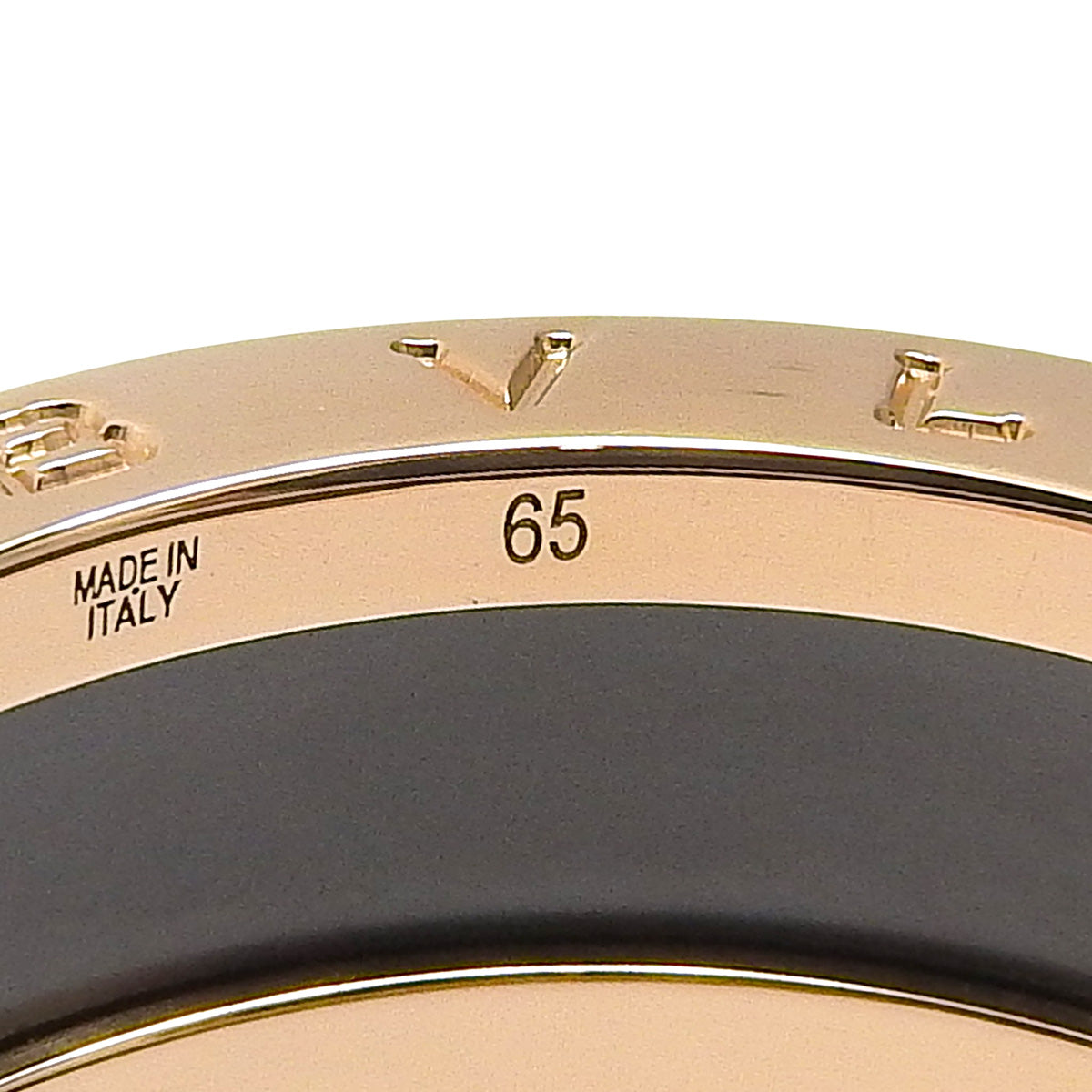 ビー・ゼロワン リング ピンクゴールド K18PG ブラックマットセラミック