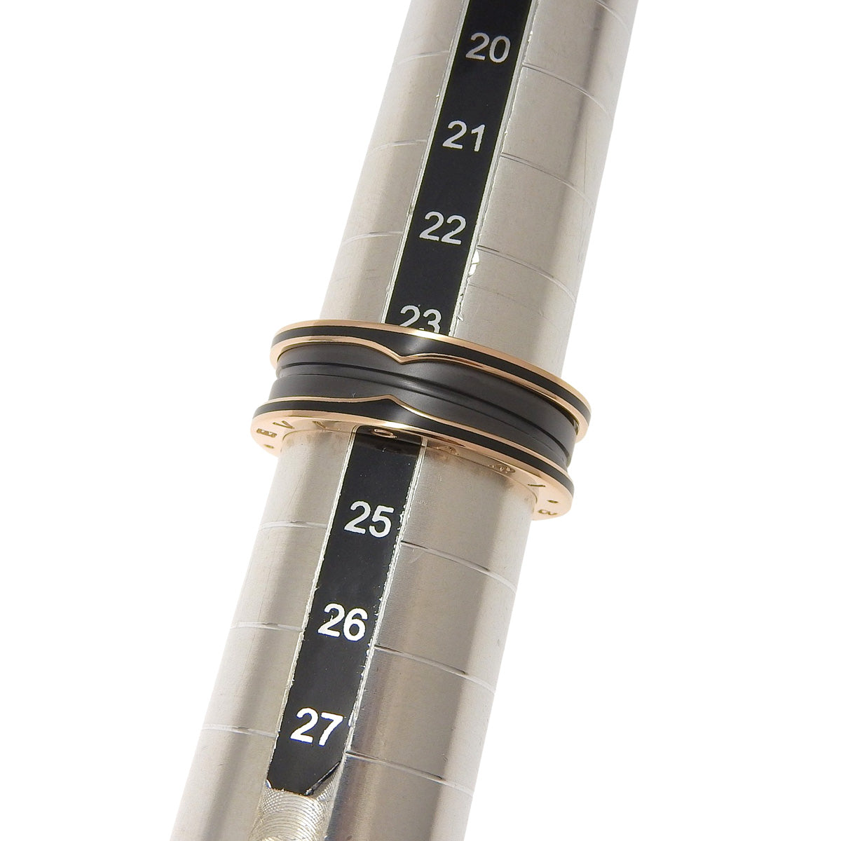B.zero1 戒指 粉金 K18PG 黑色哑光陶瓷