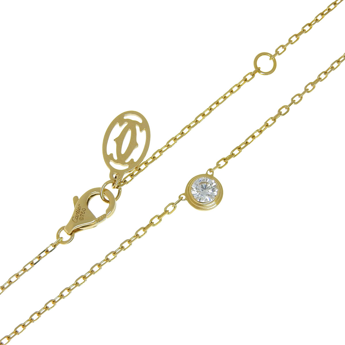 ダムールネックレス ラージモデル ダイヤモンド イエローゴールド K18YG