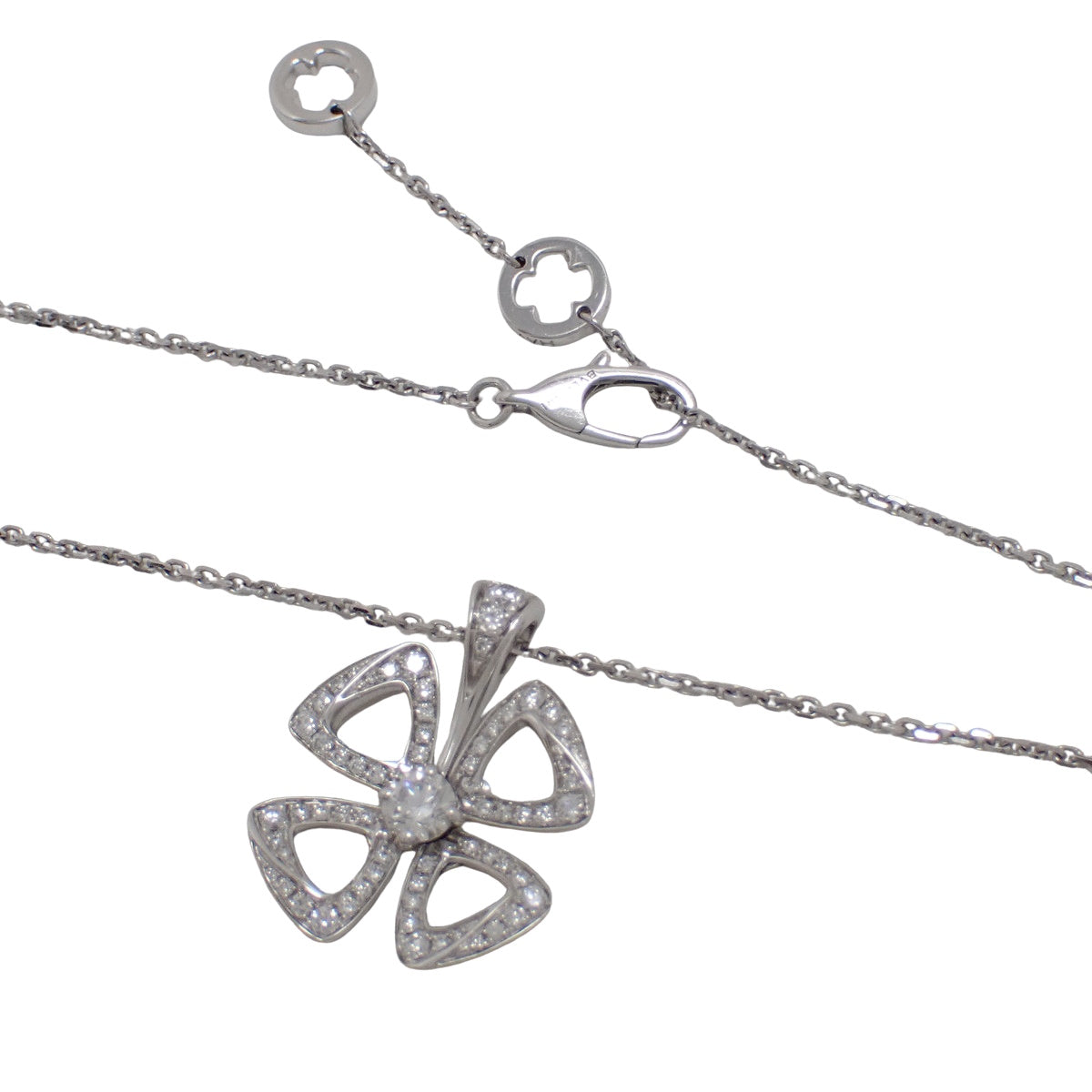 フィオレヴァー ネックレス ダイヤモンド ホワイトゴールド K18WG