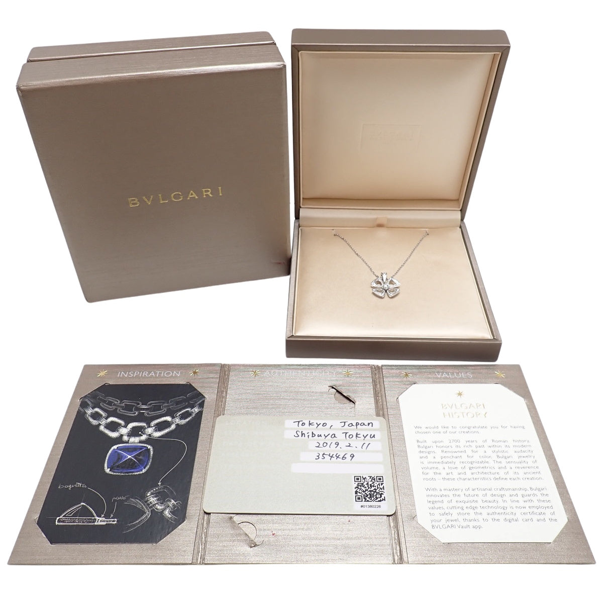 フィオレヴァー ネックレス ダイヤモンド ホワイトゴールド K18WG