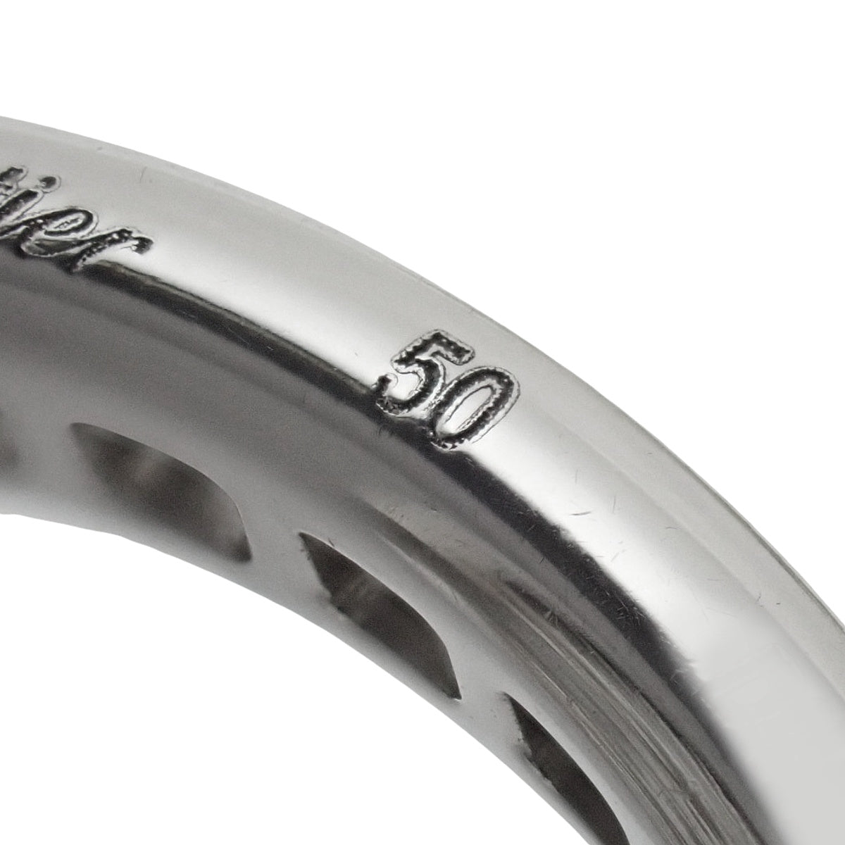 三位一体戒指 全钻 钻石 白金 K18WG