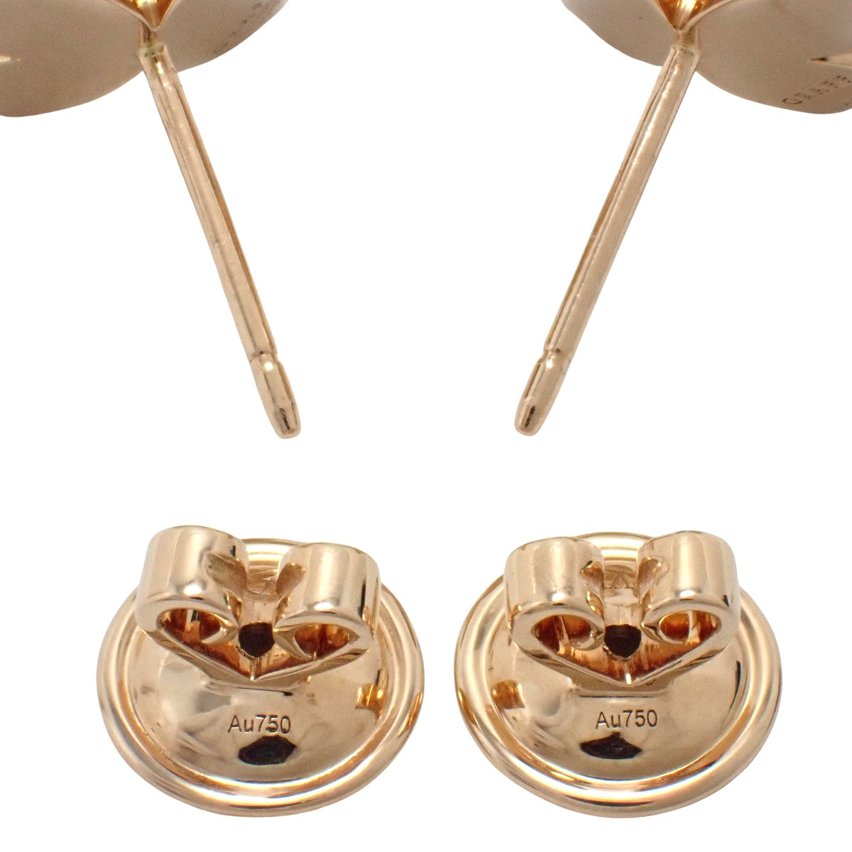 Mini Butterfly Stud Earrings, Diamond, Pink Gold (K18PG)