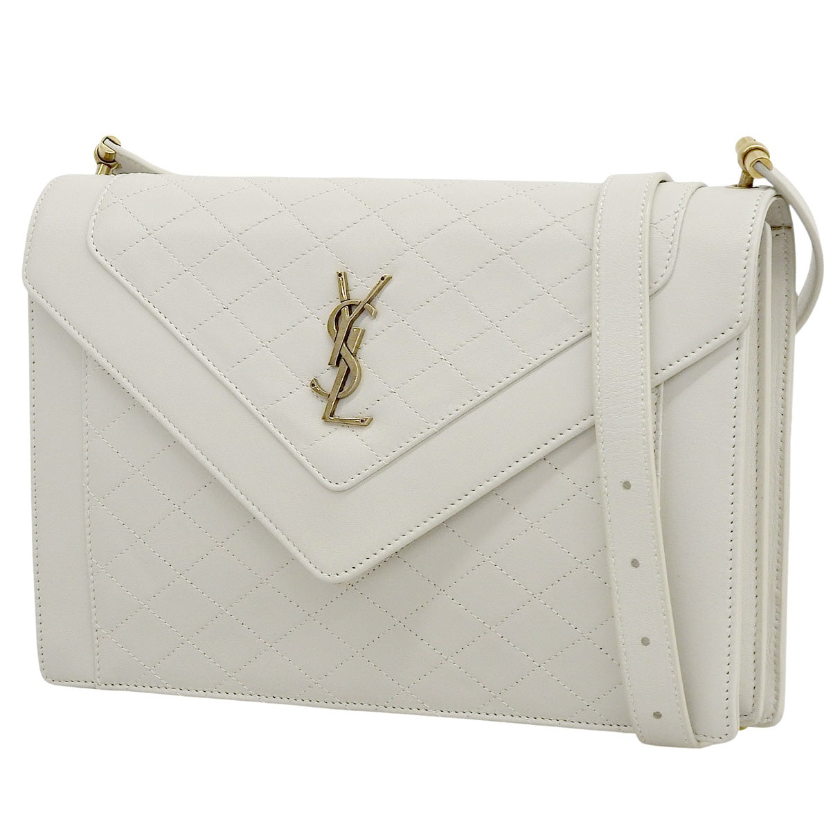 Gaby Quilted Bag Leather Ivory 668863