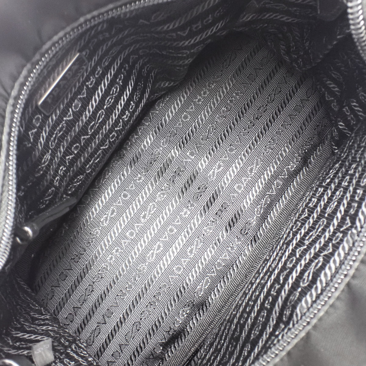 2-Way Nylon Handbag, Black, 1BA207