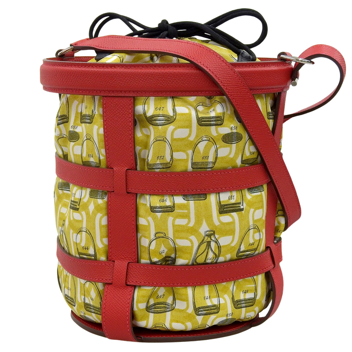 穆沙尔丁 Epsom 真丝面料，钯金配件，Rouge Kazak 皮革，银色配件，X 印记