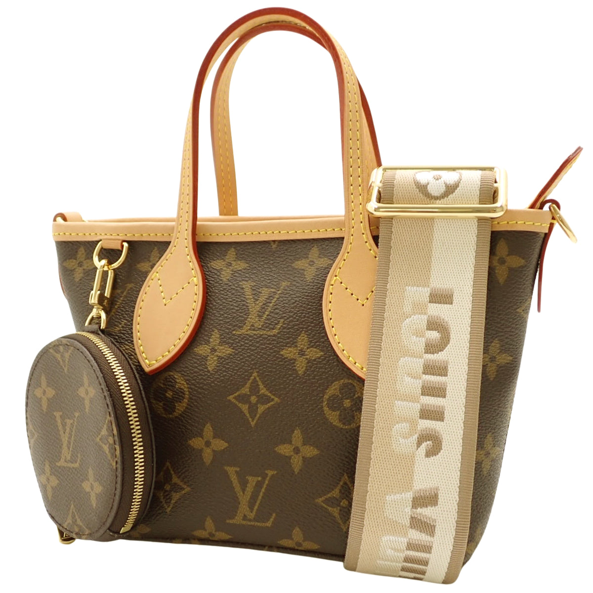 Monogram Neverfull BB Monogram 帆布米色 M46705