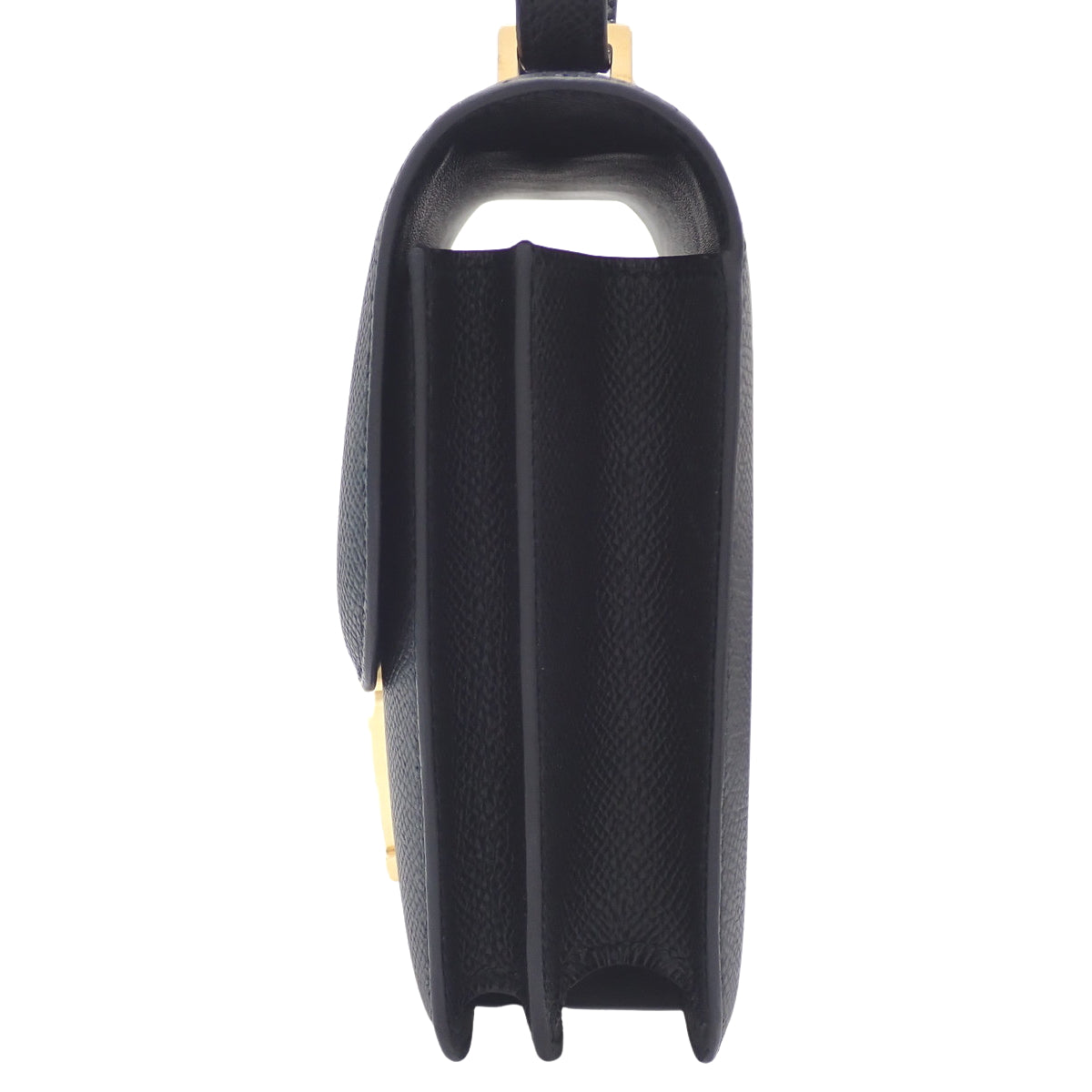 康斯坦斯3迷你款，Miroir系列，K刻印，Epsom皮革，黑色，金色五金件。