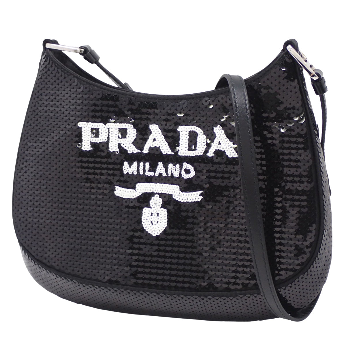 クレオ スパンコール スパンコール レザー パイエット ブラック 1BC169