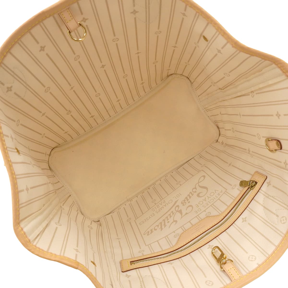 ダミエ・アズール ネヴァーフル MM ローズベージュ N40604