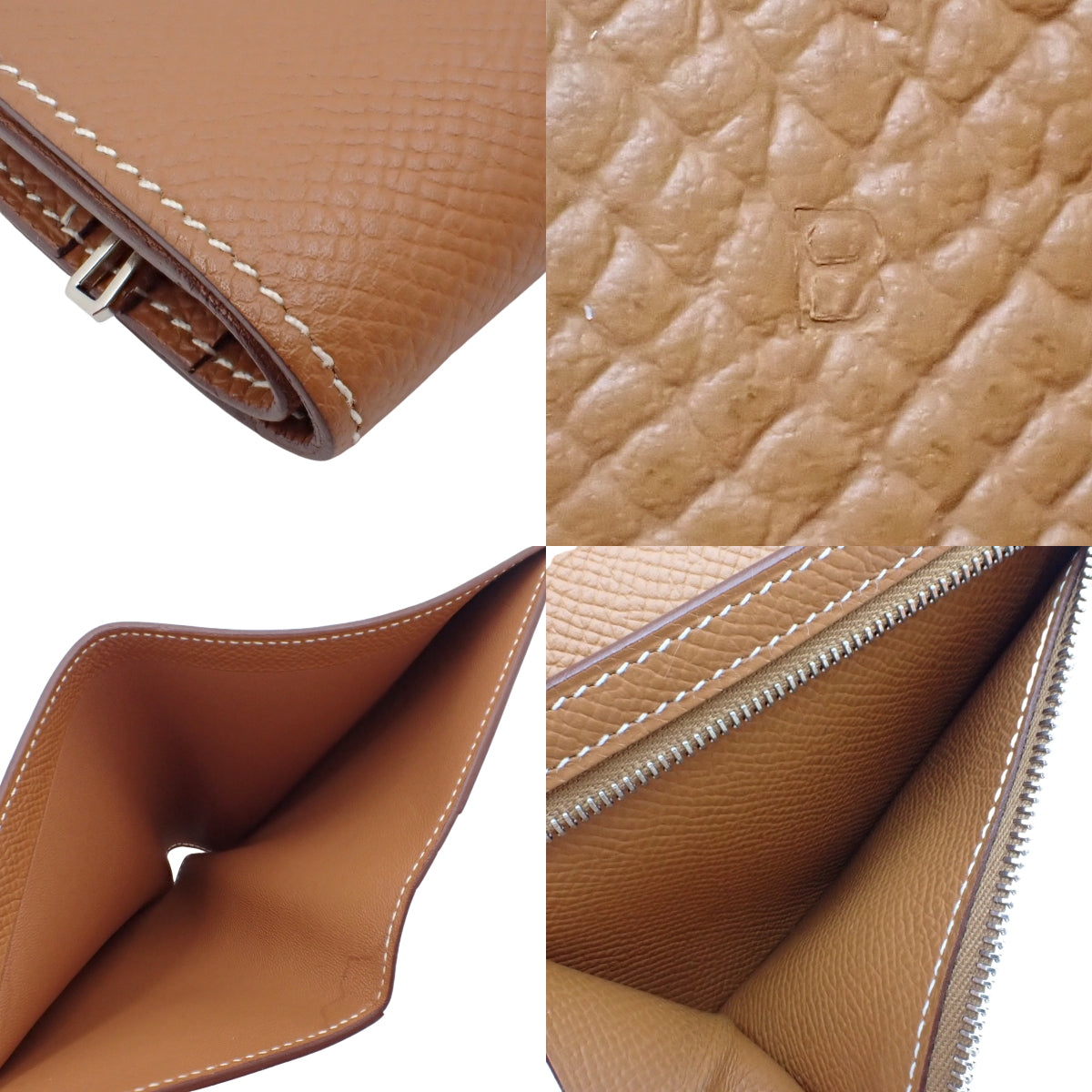 Bearn Compact ヴォーエプソン皮革 钯金五金件 金色 银色五金件 B刻印