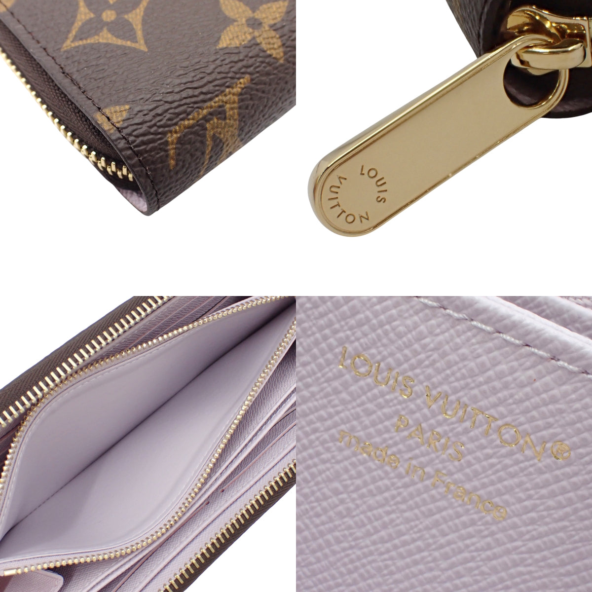 Monogram Zippy Wallet, Misty Lilac, M25813, Long Wallet, Japan Limited Edition