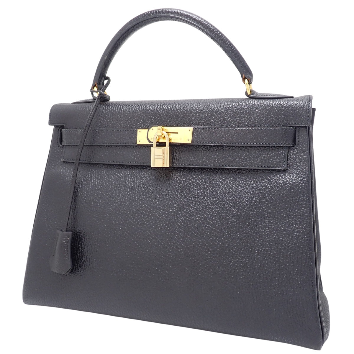 Kelly 32 (inner-stitched) Ardennes, Black, Gold Hardware, □B stamp.