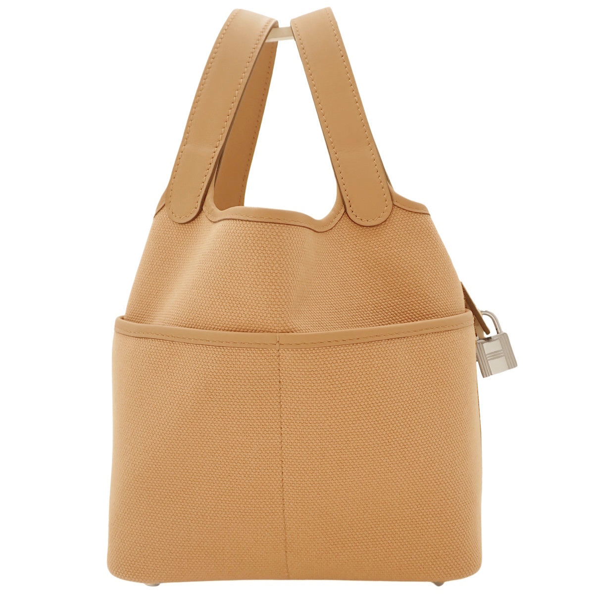[Unused] Picotin Lock Cargo PM Swift Toile Alcantara Palladium Hardware Chai U-stamp