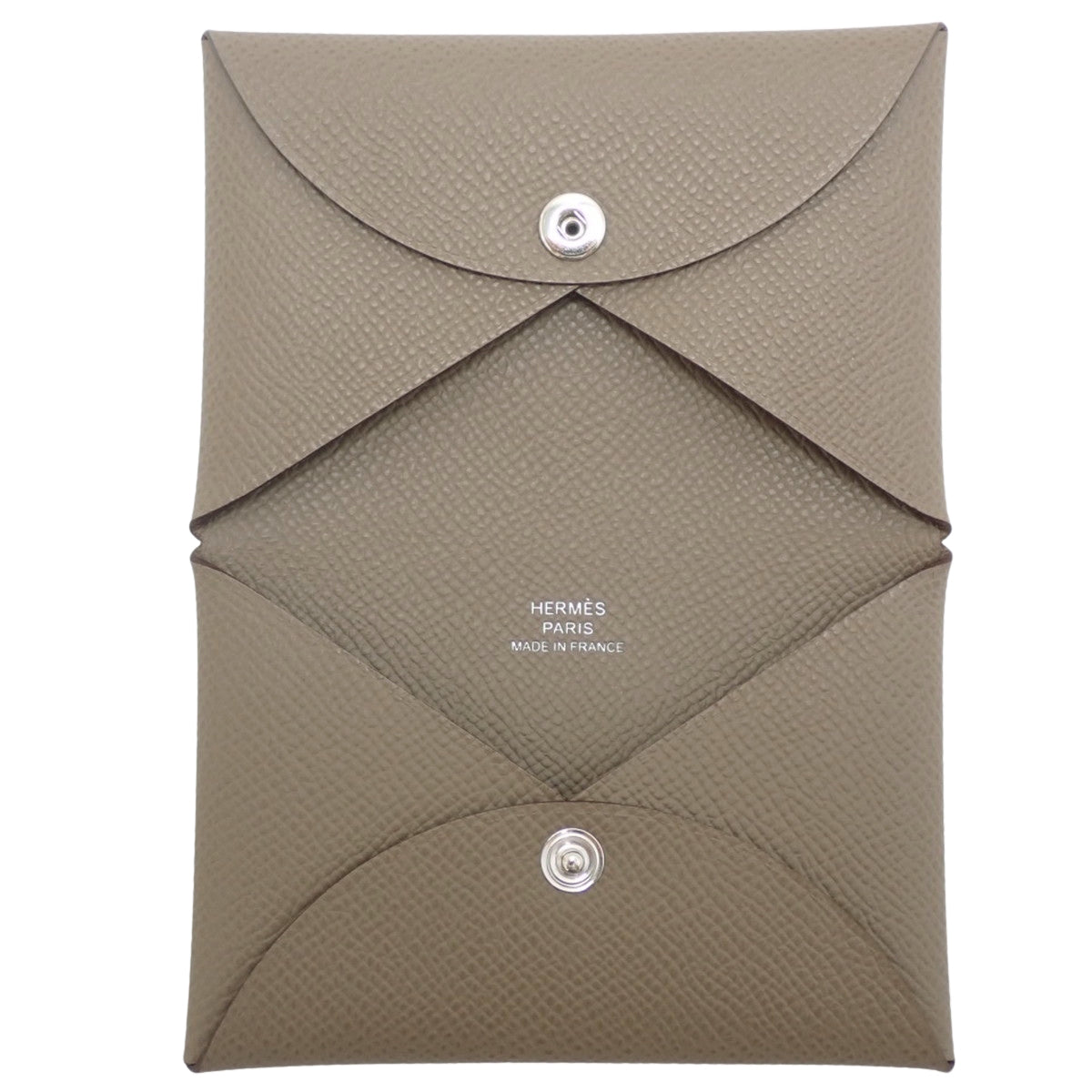 [Unused]  Calvi, K-stamp, Epsom leather, taupe/etoupe, silver hardware.
