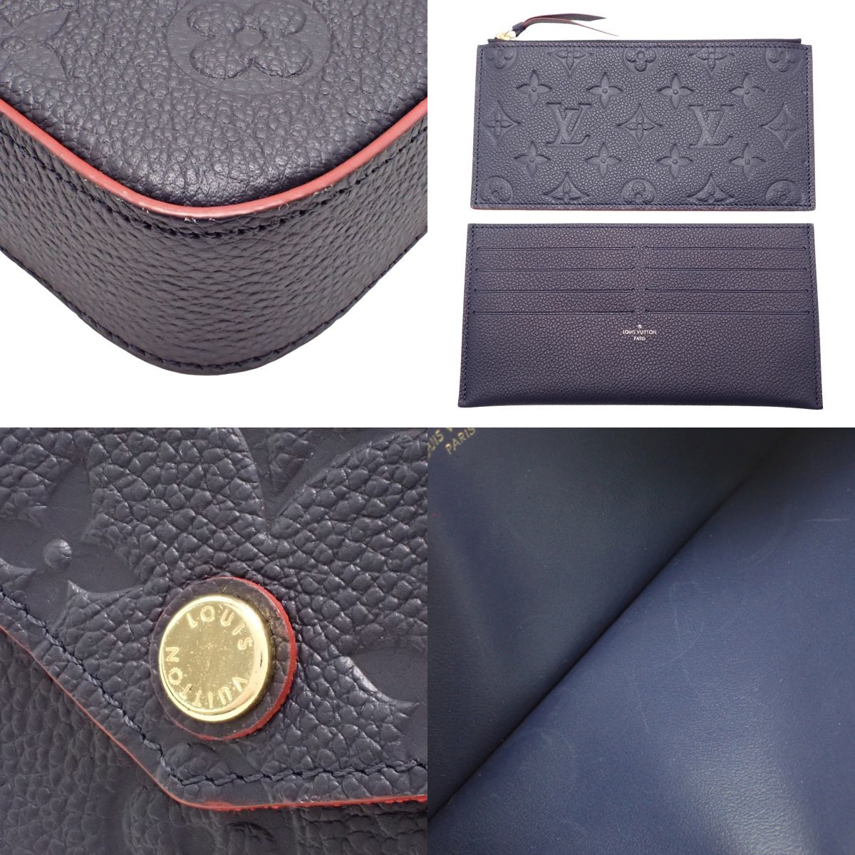 Monogram Empreinte Pochette Felicie Marine Rouge M64099