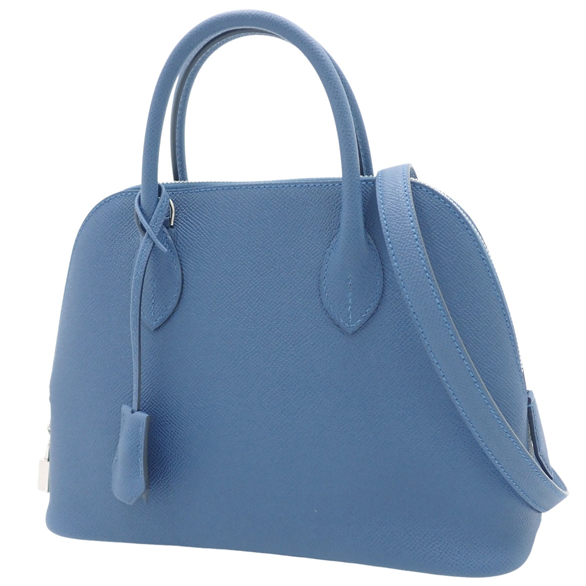 Bollide 1923 25, K-marked, Epsom calfskin, palladium hardware, Bleu Tie.