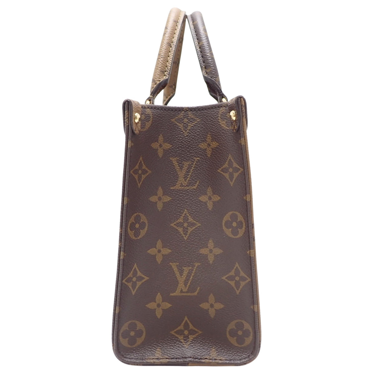 Monogram Giant Reverse On-the-Go PM 棕色驼色 M46373