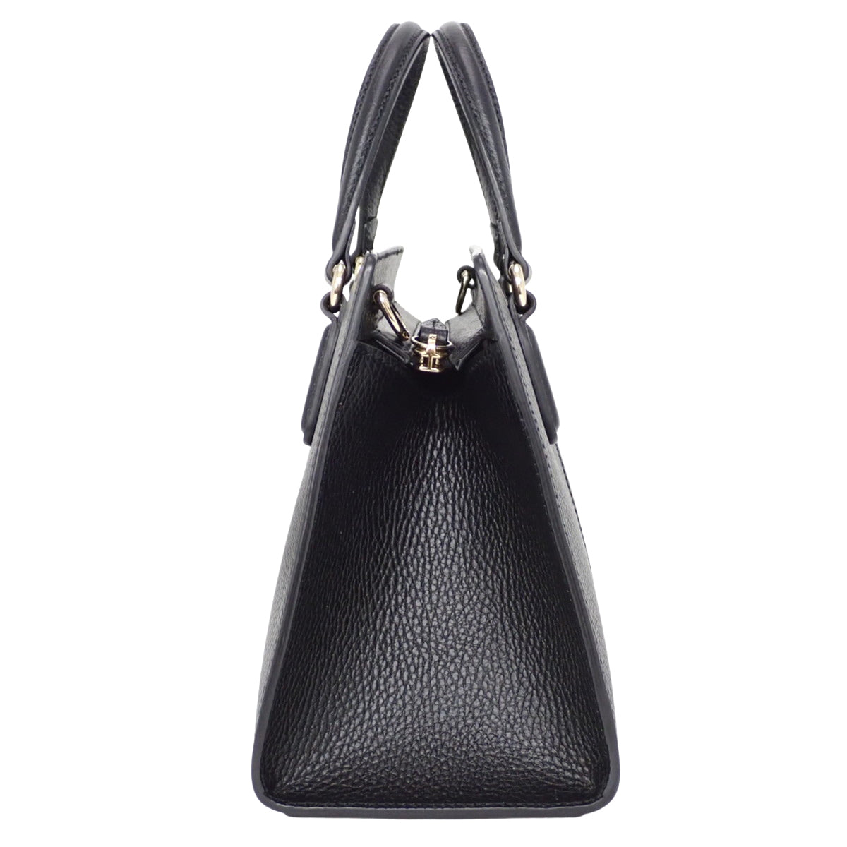 Soho 手提包，黑色皮革，货号 607722