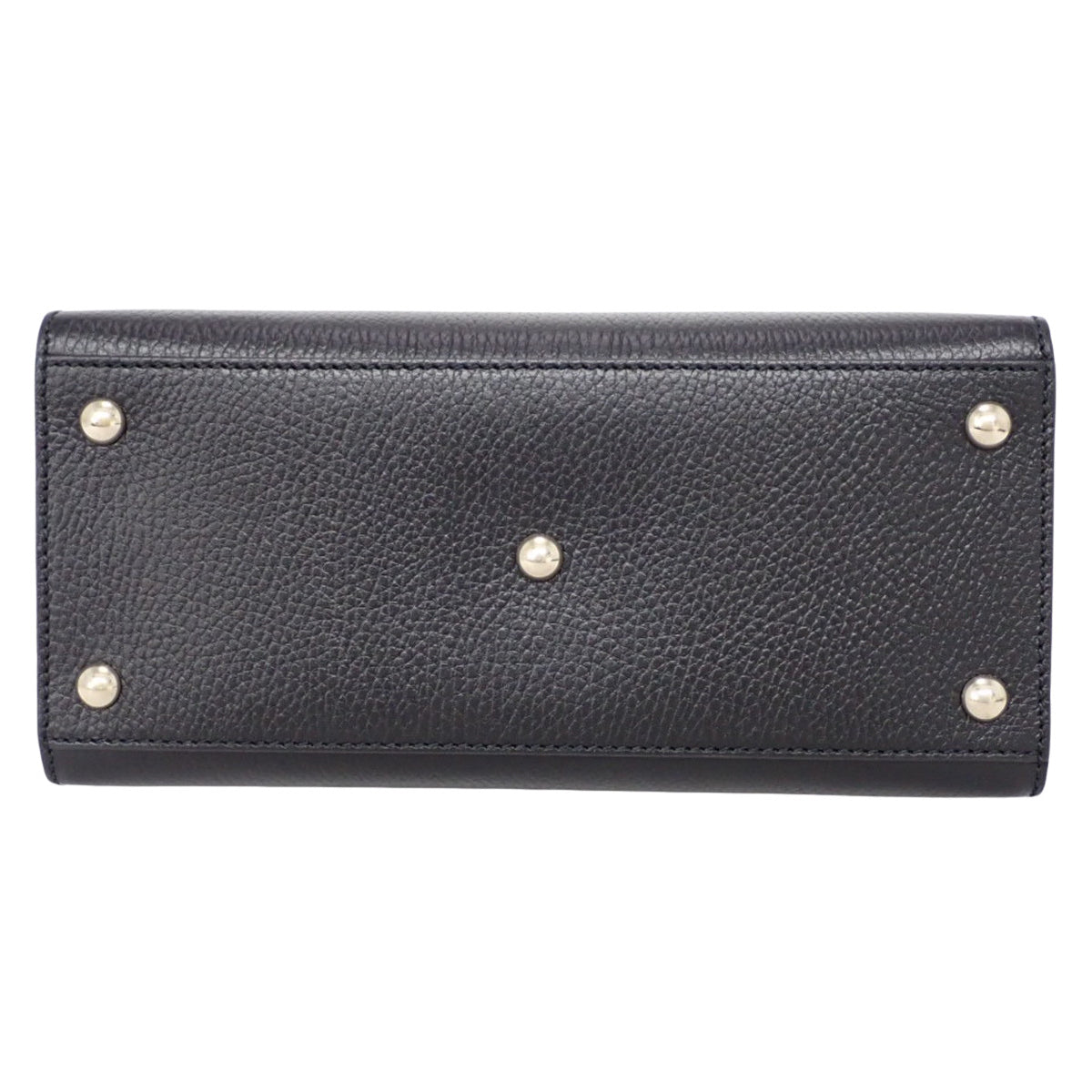 Soho 手提包，黑色皮革，货号 607722