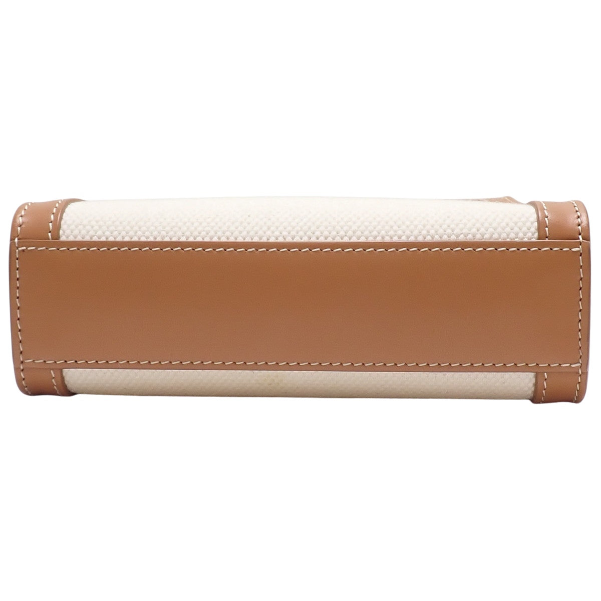 Mini Vertical Cabat Calfskin Canvas Natural/Tan 193302BNZ02NT