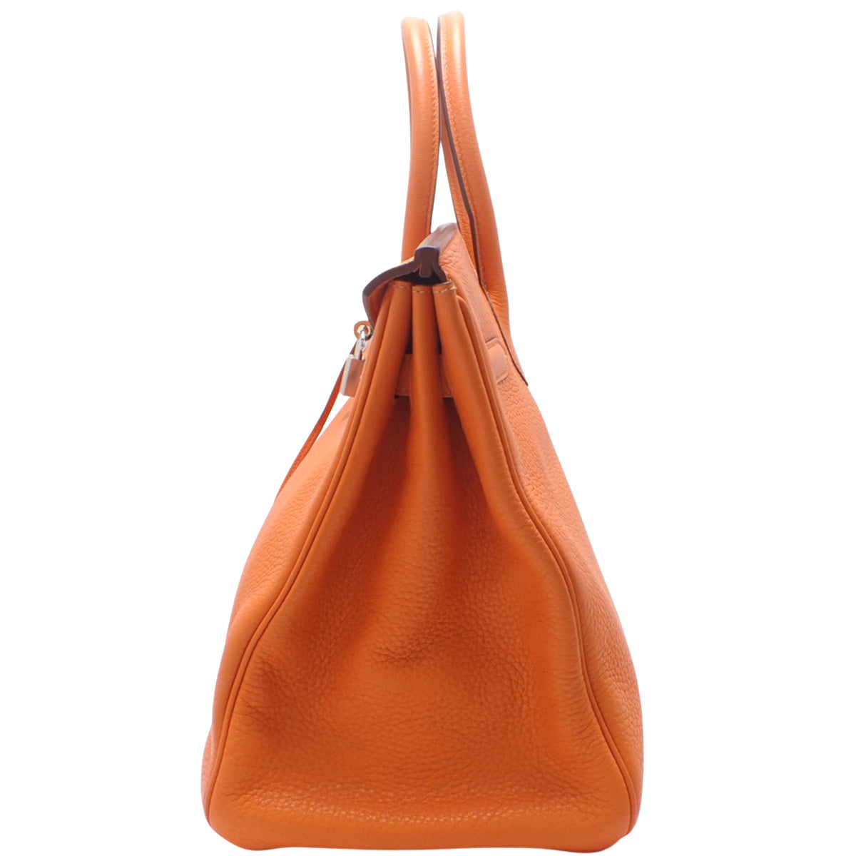 バーキン35 トゴ オレンジ シルバー金具 □O刻印