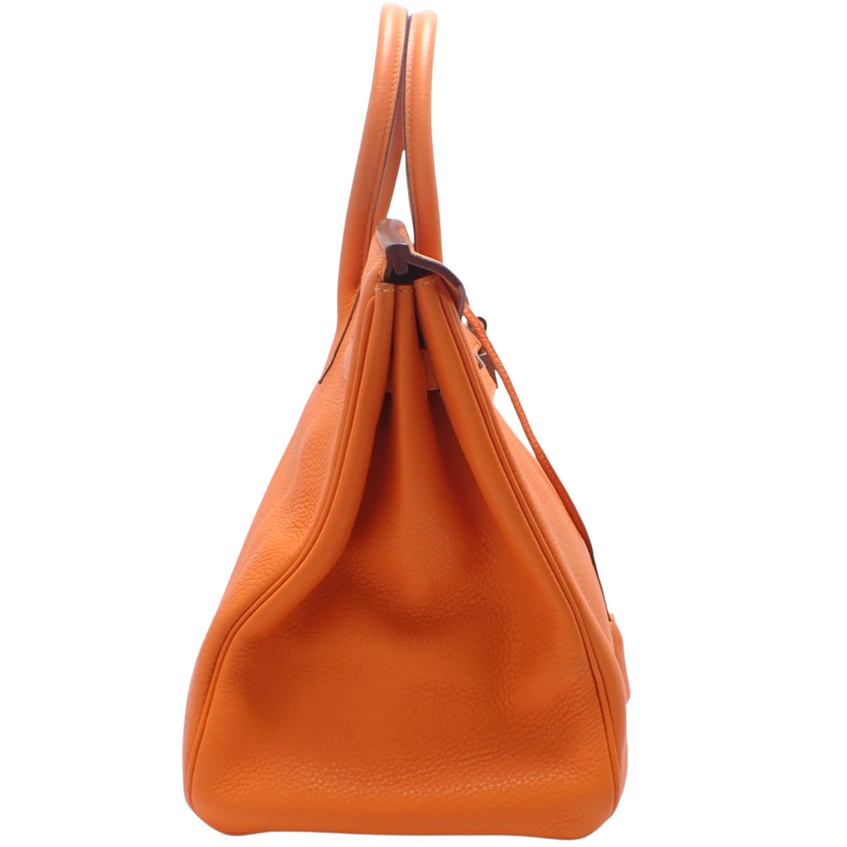 バーキン35 トゴ オレンジ シルバー金具 □O刻印