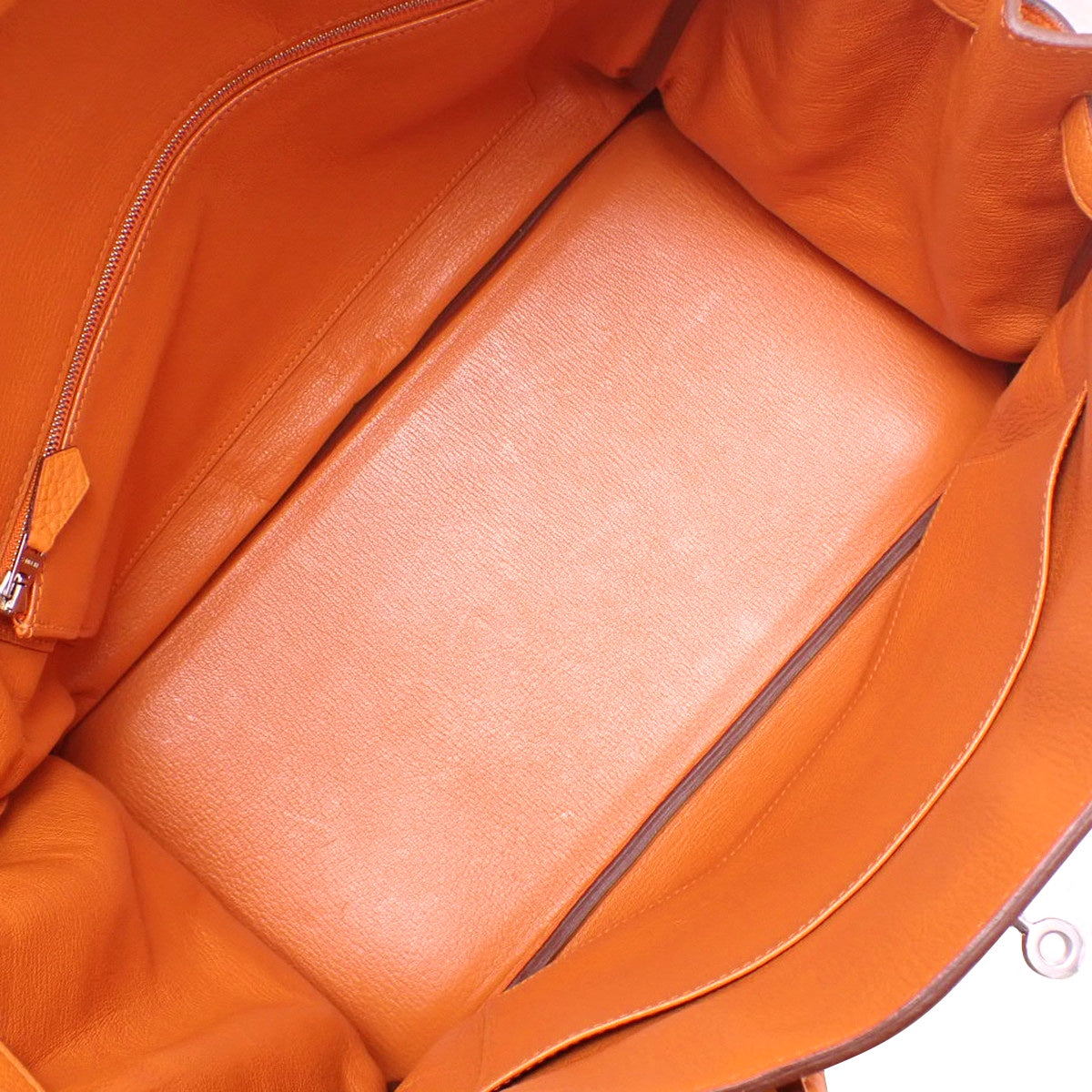 バーキン35 トゴ オレンジ シルバー金具 □O刻印