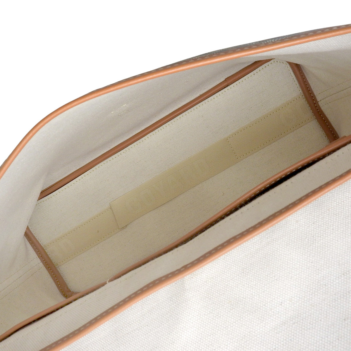 Capessienne MM PVC-coated canvas, Goyardin canvas, black, brown, white, herringbone pattern.