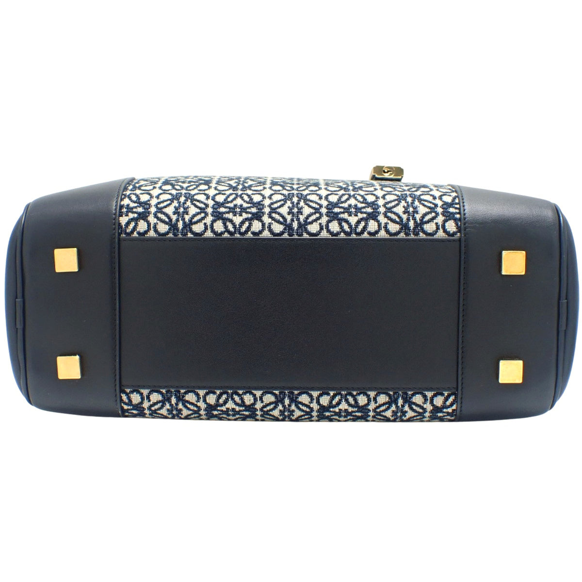 アマソナ28 カーフ アナグラムジャガード ブラック ネイビー A039N08X02