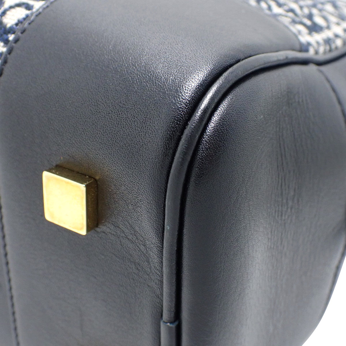 アマソナ28 カーフ アナグラムジャガード ブラック ネイビー A039N08X02